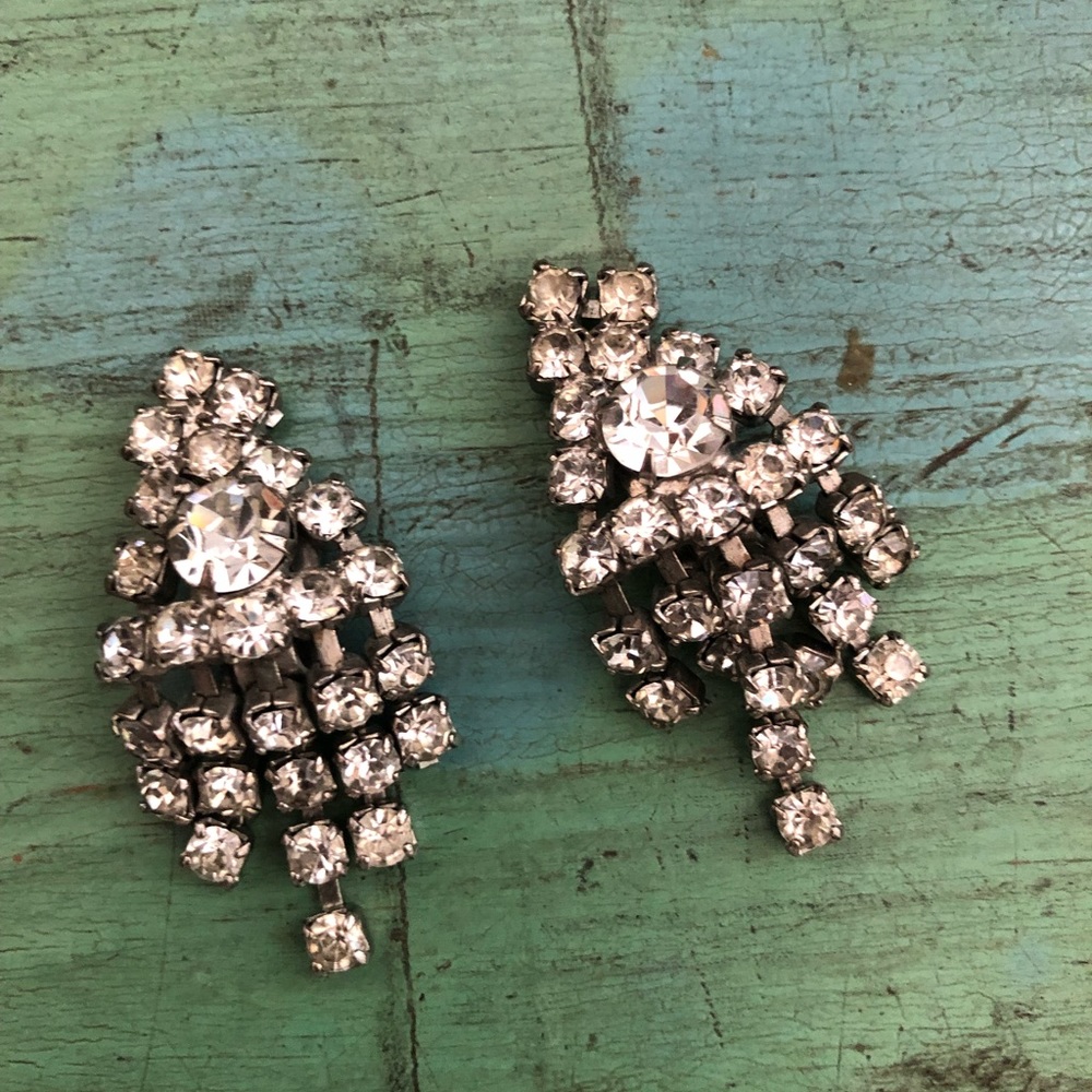 ✨Vintage ✨Drop Rhinestone Earrings